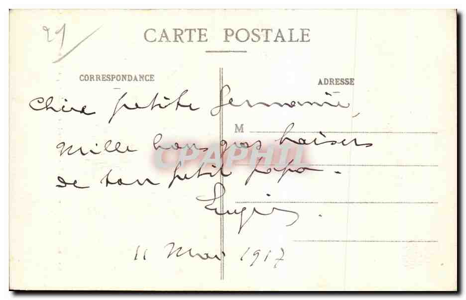 CPA Environs de Dijon Fixin Le Reveil de Napoleon par Rude — Rückseite