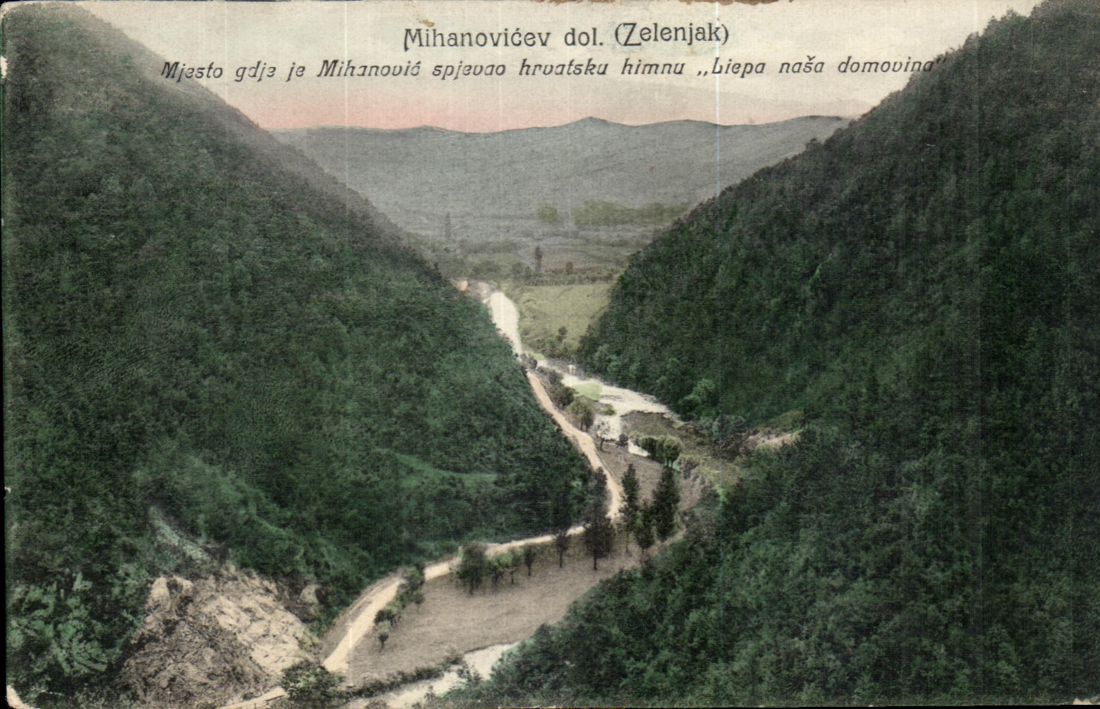 CPA Mihanovicev dol Zelenjak Serbie Serbia