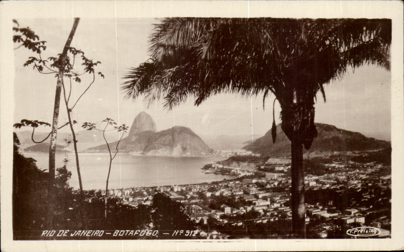 Rio de Janeiro — Botafogo — vue sur le Pain de Sucre — T. Preising, N° 512