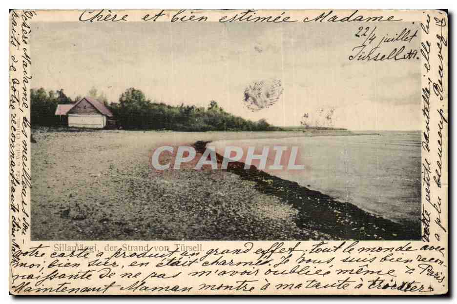 CPA Sillauiaggi der Strand von Tursell