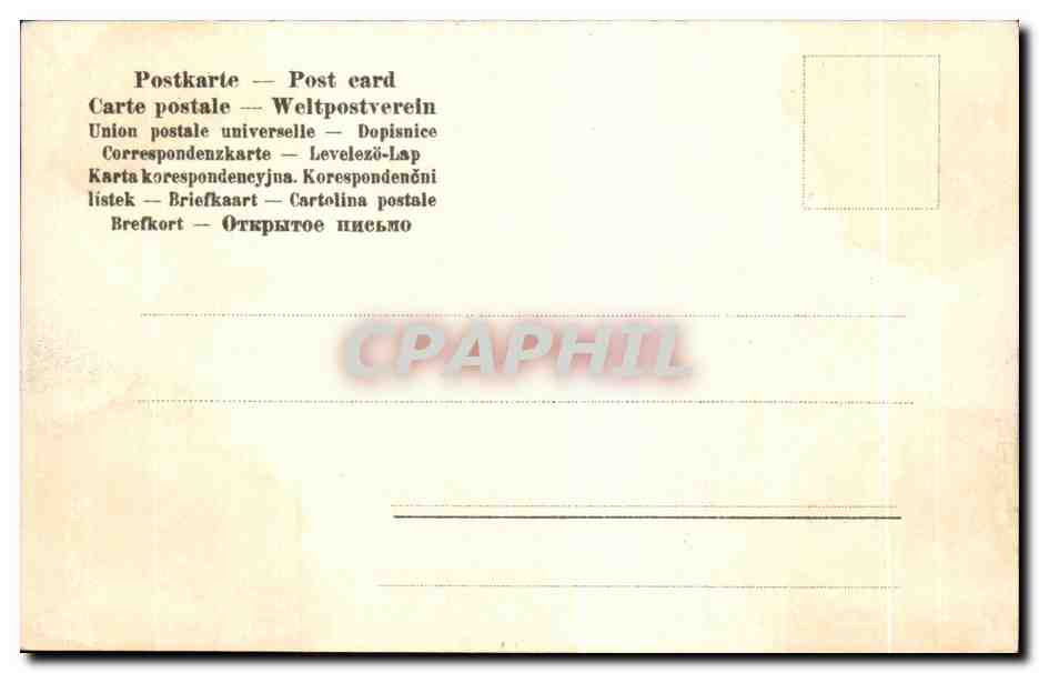 CPA Luzern und Pilatus Postkarte Post card Carte postale Weltpostverein Union — Rückseite