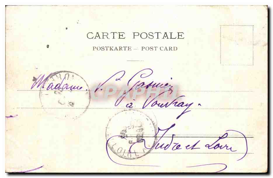 CPA Chateau de St Maurice et poc sur le Rhone — Rückseite