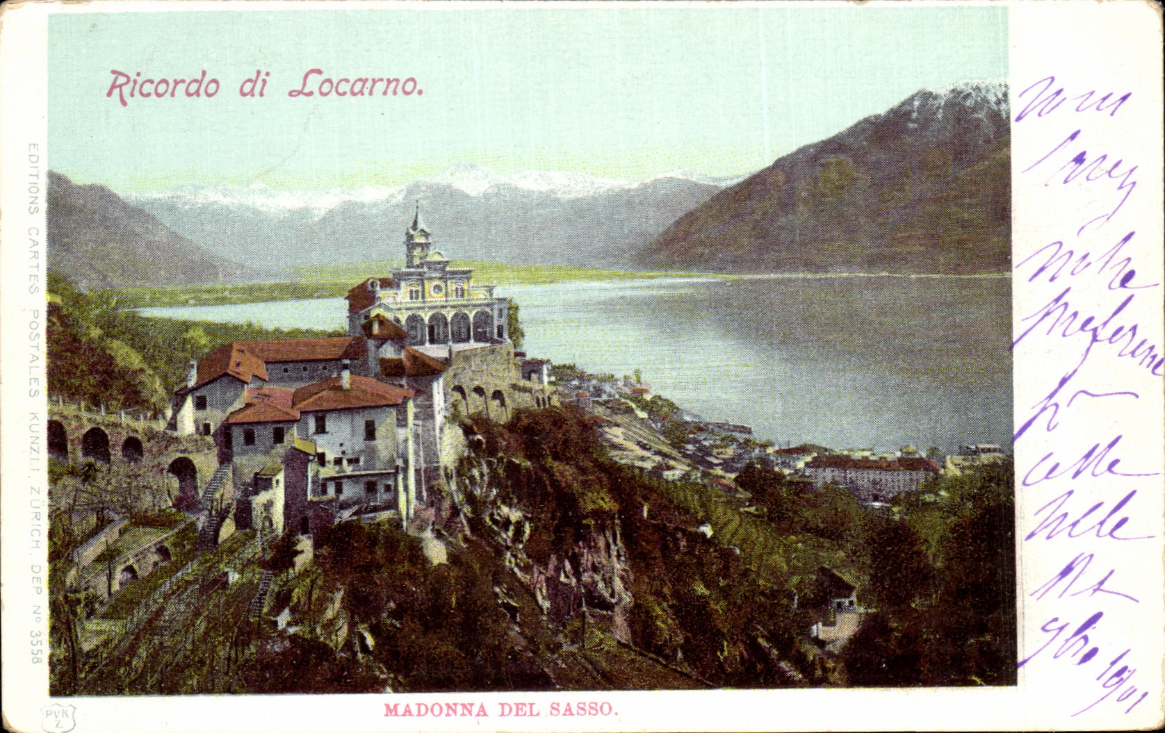 CPA Ricordo di Locarno Madonna Del Sasso