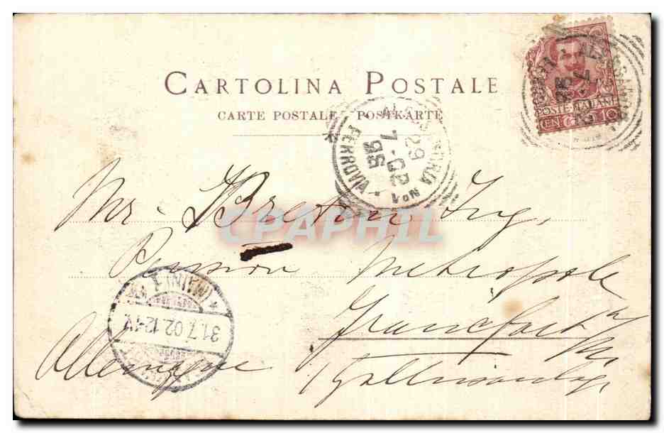 CPA Alessandria Arco Crionfale di Marengo — Rückseite