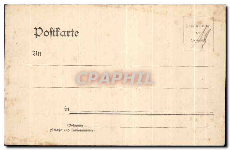 CPA Akademische Hochschute die bildenden kunste Berlin Charlottenburg — Rückseite