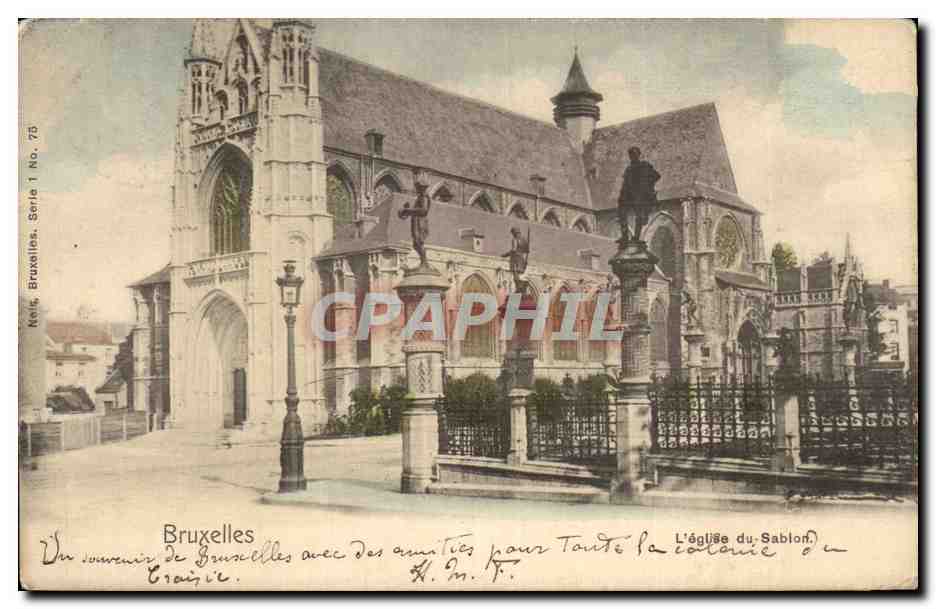 CPA Bruxelles L eglise du Sablon