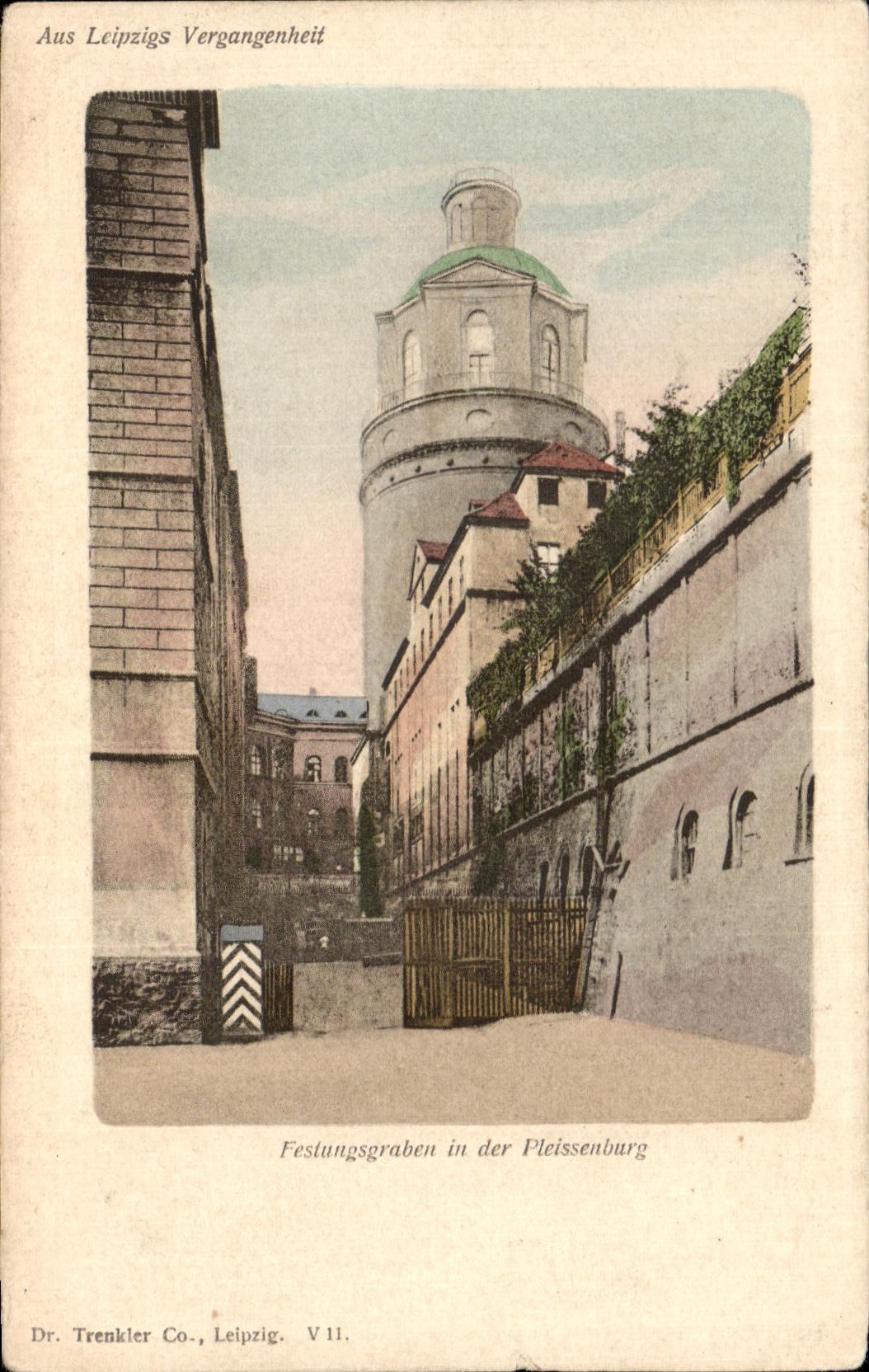 CPA Festungsgraben in der Pleisseuburg Leipzig