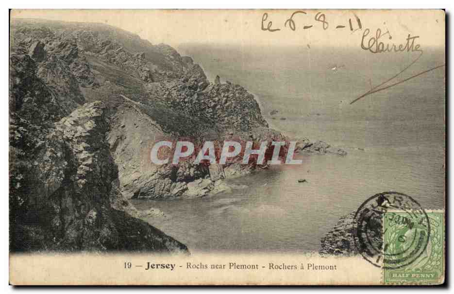 CPA Jersey Rochs near Plemont Rochers a Plemont