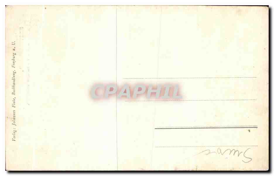 CPA Fregburg Standbild Herzog Christian — Verso