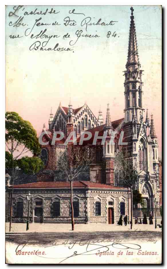 CPA Barcelona Iglesia de las Salesas