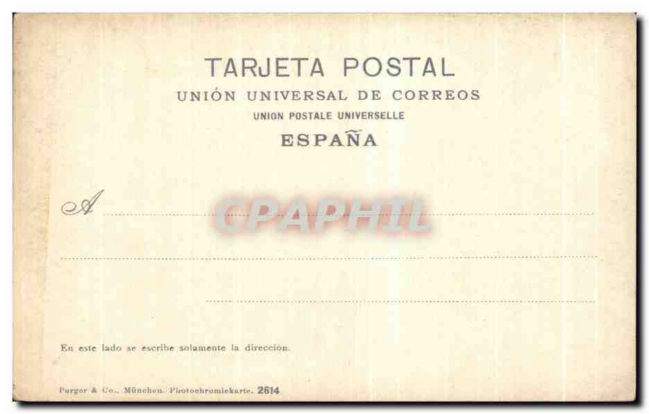 CPA Sevilla (Triana) Concurso de balcones — Rückseite