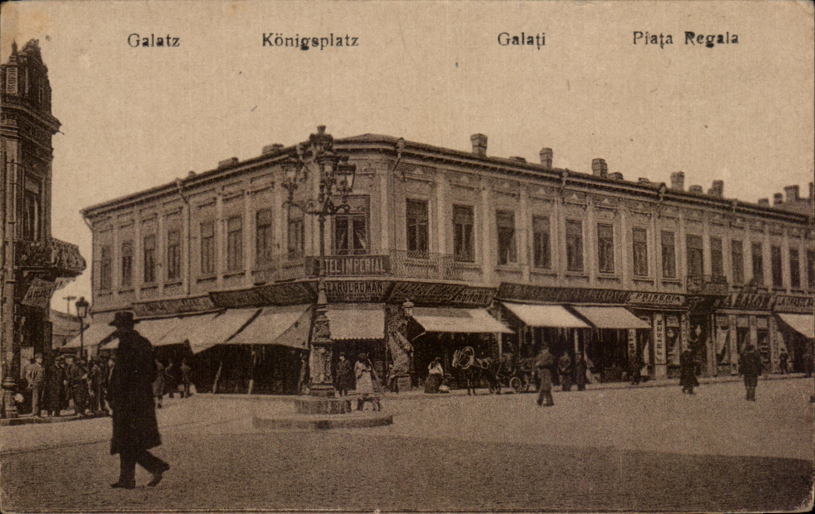 CPA Galatz Konigsplatz Roumanie Rumania 