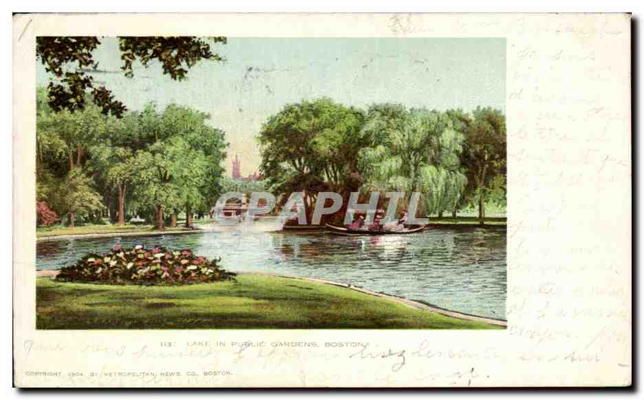 CPA Lake in public gardens Boston 