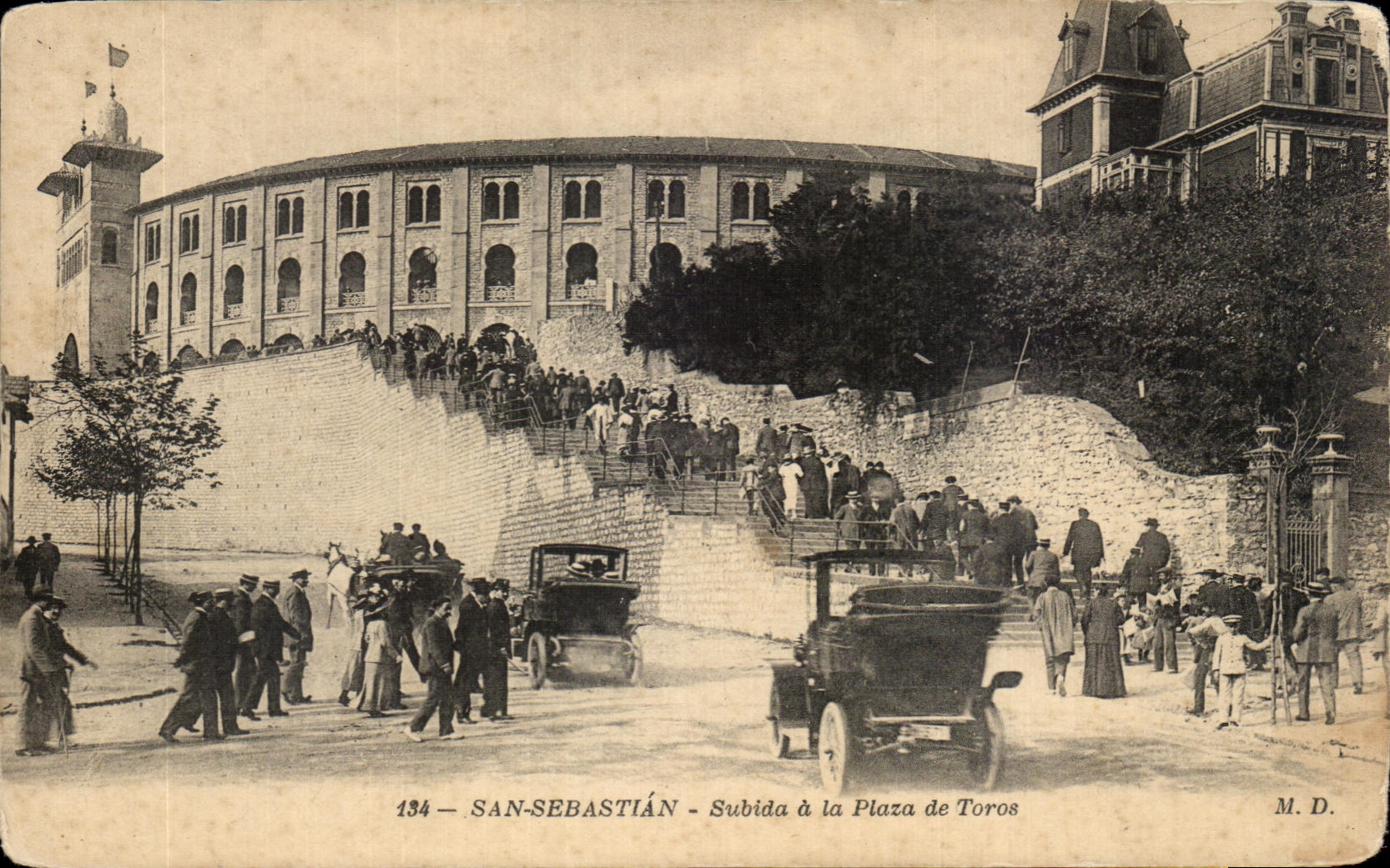 CPA San Sebastian Subida a la Plaza de Toros Corrida Taureau