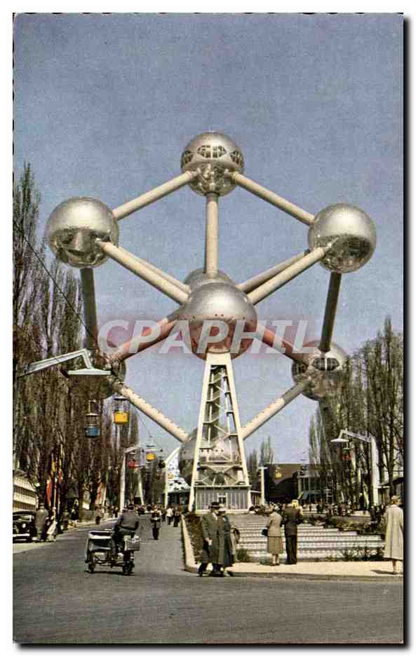 CPA Atomiun Bruxelles Atome Science 