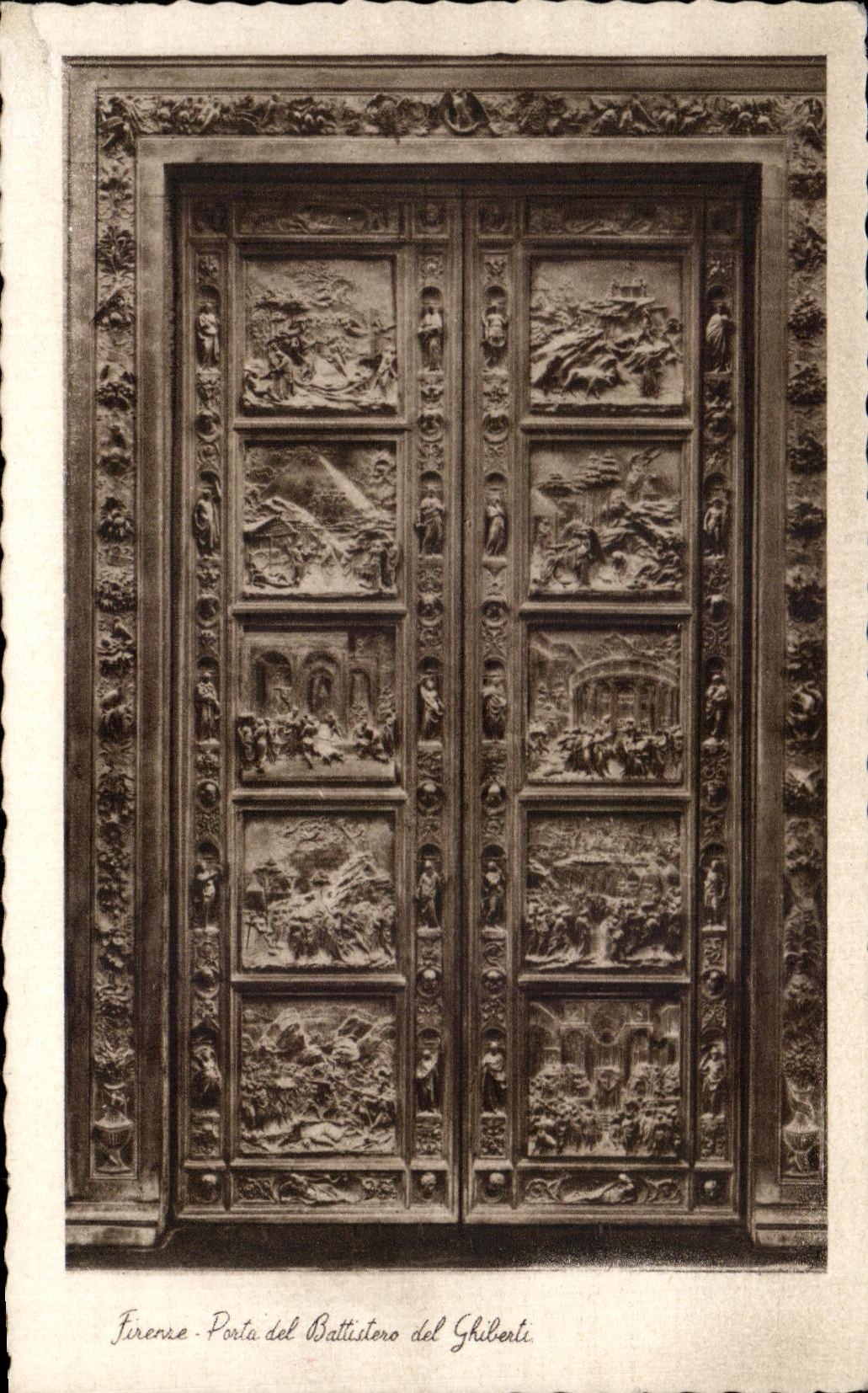 CPA Firenze Porta del Battistero del Ghiberti