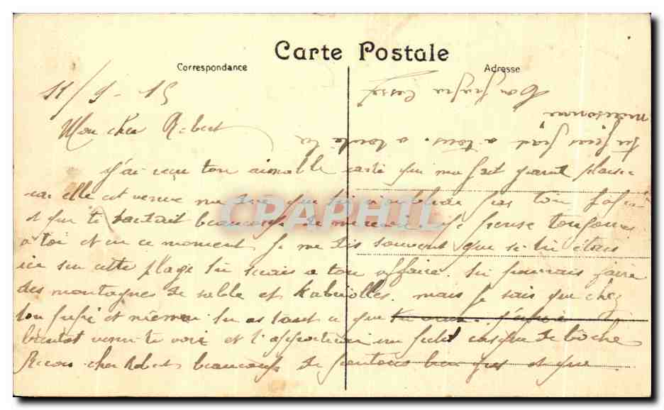 CPA St Idesbald lez Furnes Amusement des enfants — Rückseite