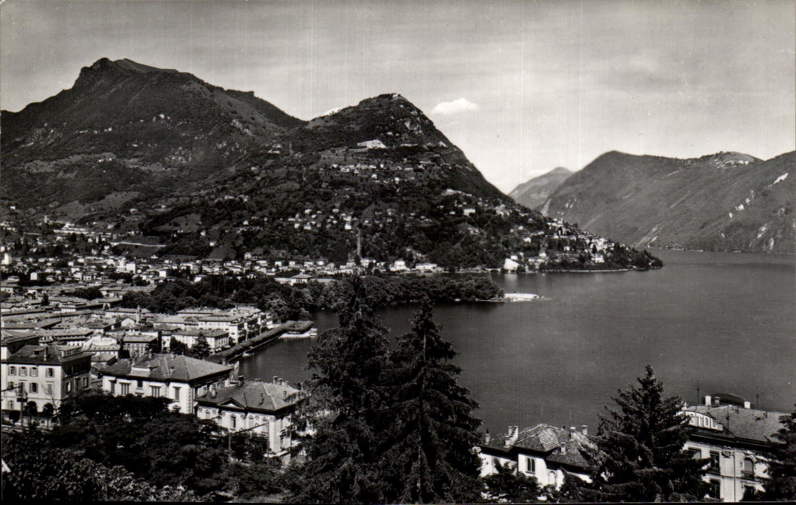 Lugano et Monte Brè — vue panoramique — CPAPHIL, Lugano - Recto