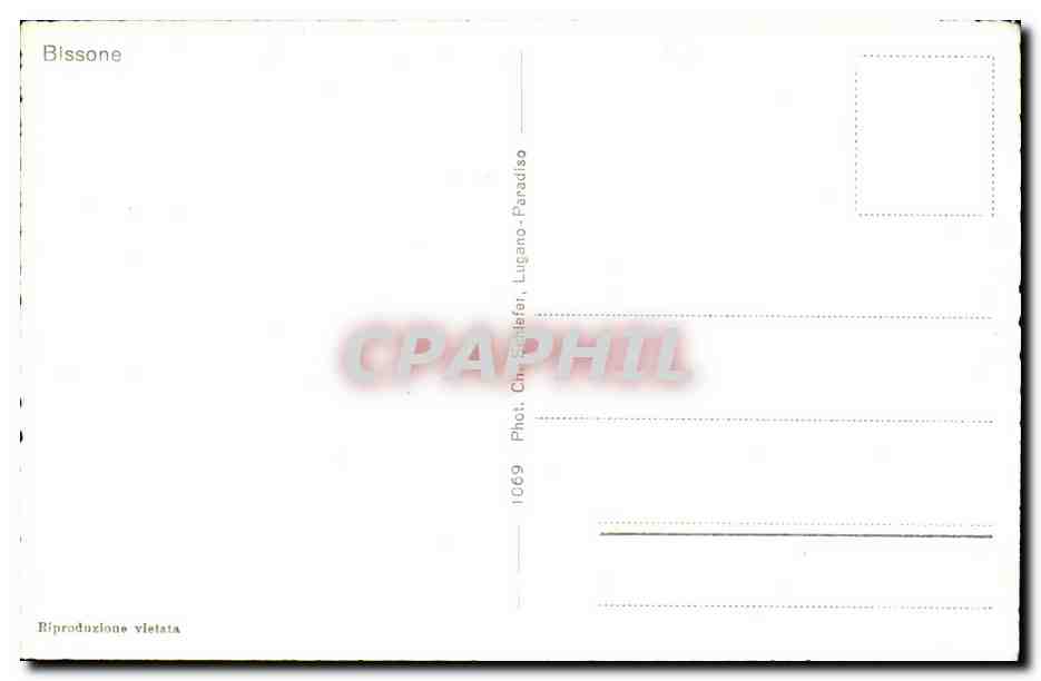 CPA Bissone  — Rückseite