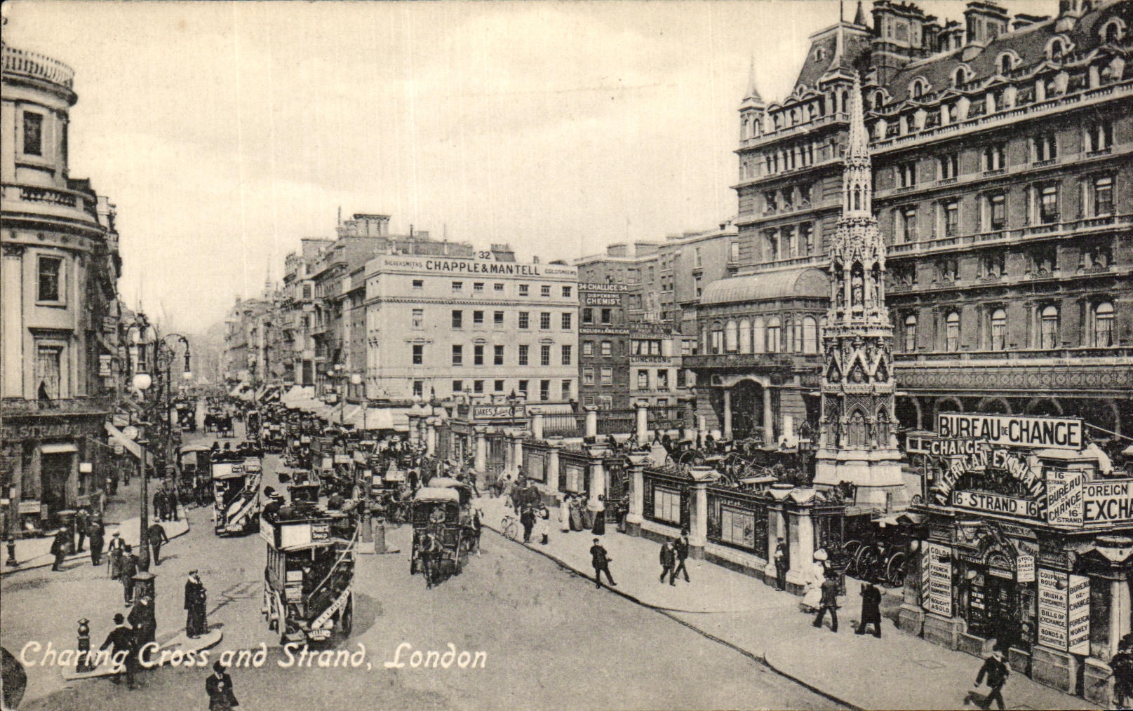 CPA Charing cross and Strand London