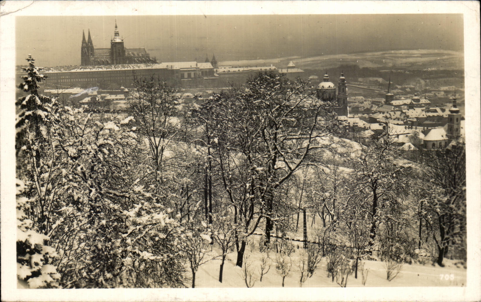 CPA Praha v Zime Prague en Hiver prag in Winter