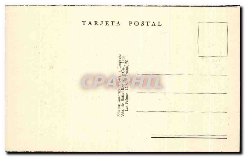 CPA Puerto de la Luz Ciudad Jardin — Back