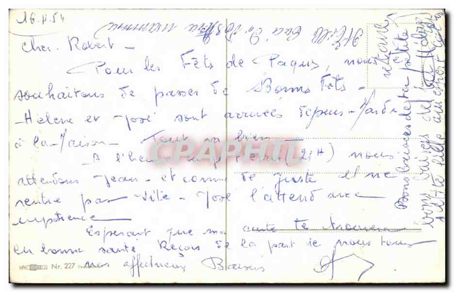 CPA Fantaisie Fleurs Joyeuses Paques Poussin  — Verso
