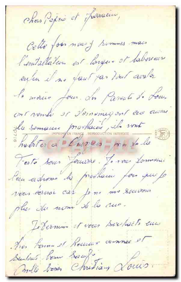 CPA Fantaisie Fleurs Bonne et Heureuse Annee — Verso