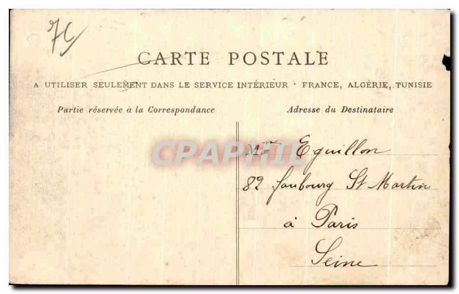CPA Havre Le Cap de la Heve — Verso