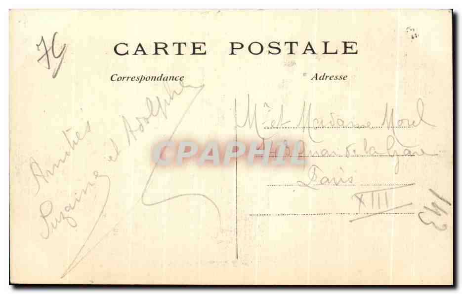 CPA Forges les Eaux Etablissement Thermal L interienv de la Grotte — Rückseite