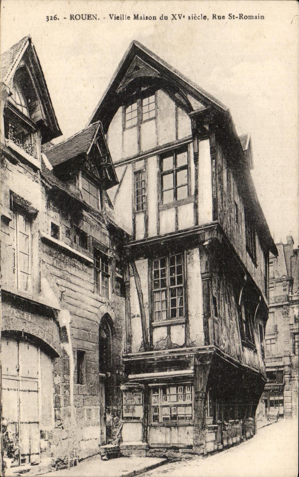 CPA Rouen Vielle Maison du Rue St Romain