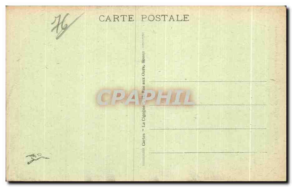 CPA Rouen Vielle Maison du Rue St Romain — Rückseite