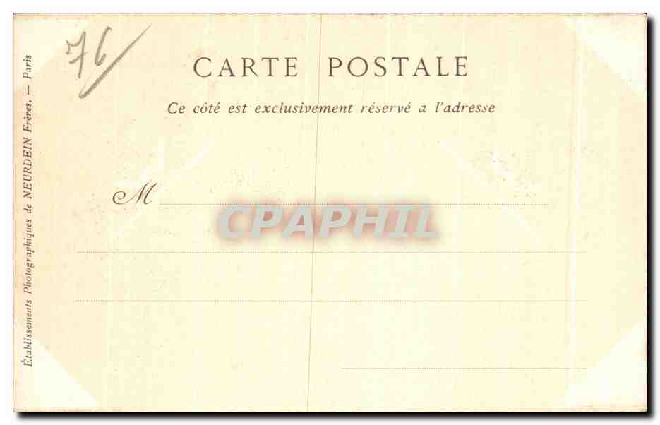CPA Rouen Fontaine de la Croix de pierre  — Verso