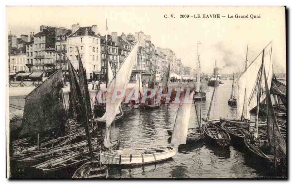 CPA Le Havre Le Grand Quai Bateaux