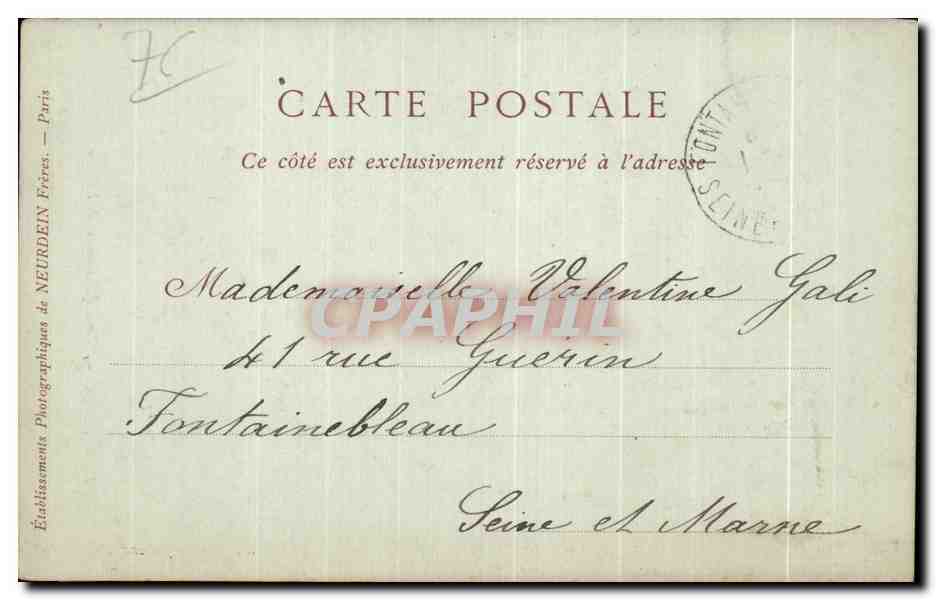 CPA Harfleur Porte Meridionale de l Eglise — Rückseite