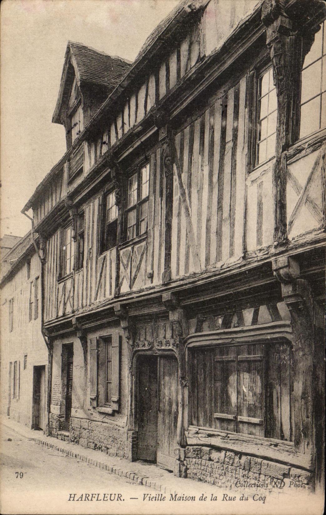 CPA Harfleur Vieille Maison de la Rue du Coq
