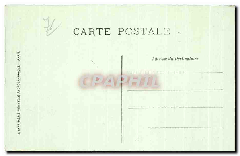 CPA Dieppe La Jetee par gros temps — Rückseite