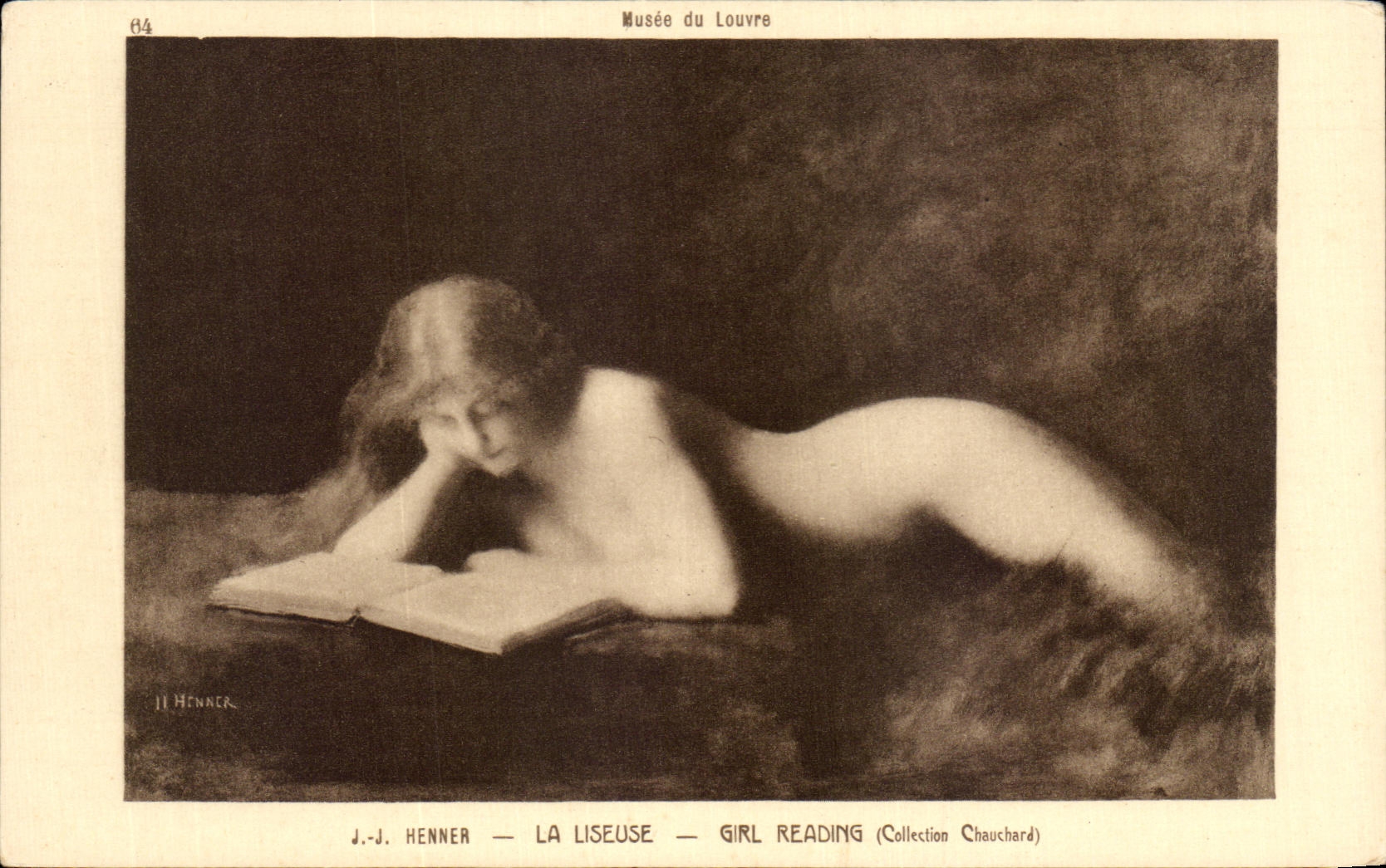 La Liseuse — J.-J. Henner — Musée du Louvre — Collection Chauchard