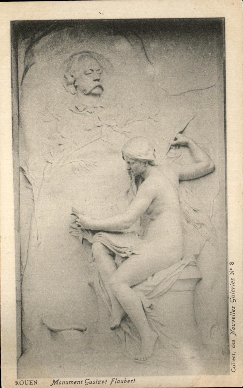 CPA Rouen Monument Gustave Flaubert