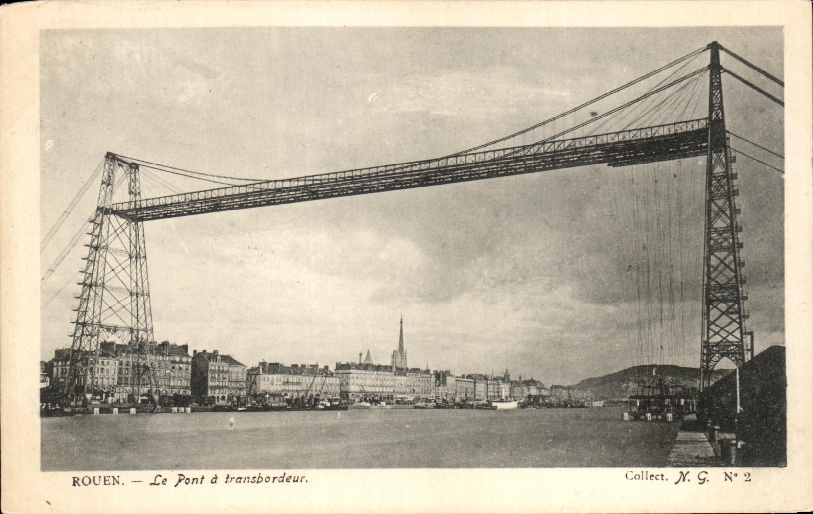 CPA Rouen Le Pont a Transbordeur