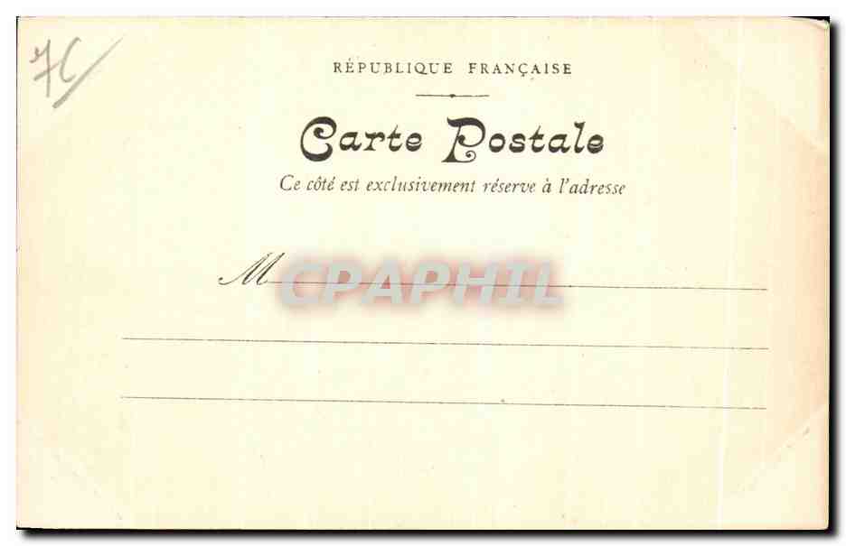 CPA Rouen Le Pont a Transbordeur — Rückseite