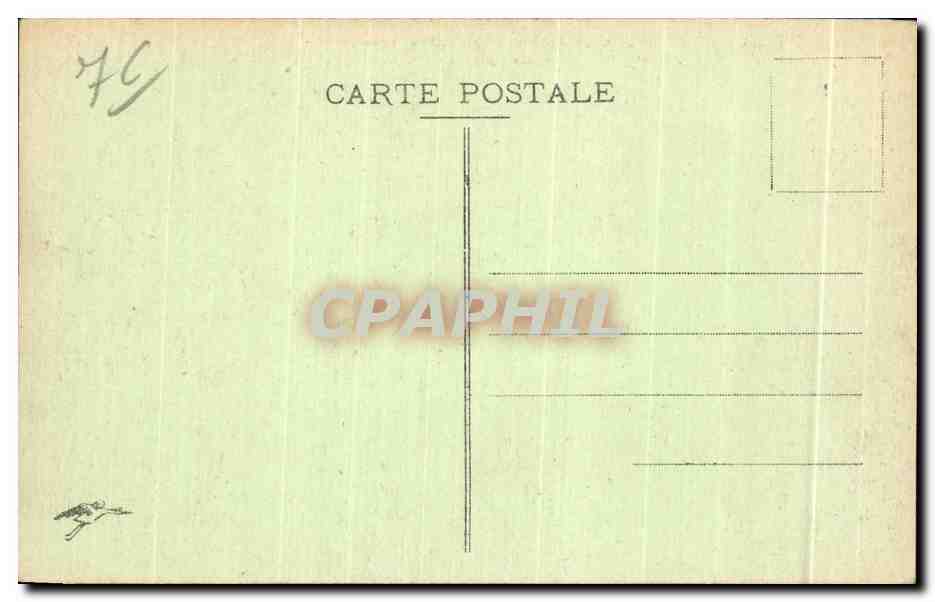 CPA Rouen Vieille Maison Rue St Romain Cour d Albane — Rückseite