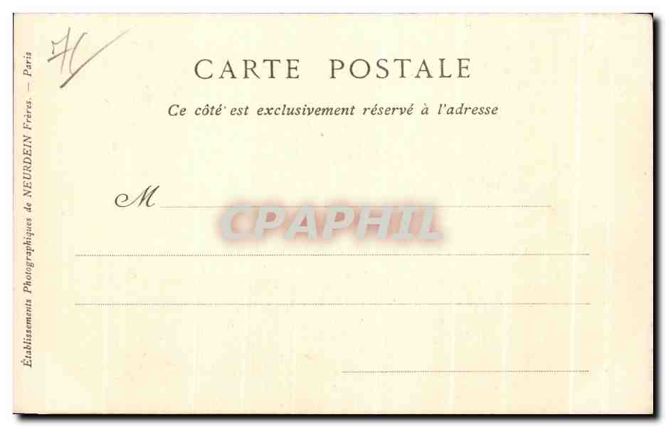 CPA Rouen Vieux Ancien Bureau des Finances Place de La Cathedrale 1824 — Rückseite