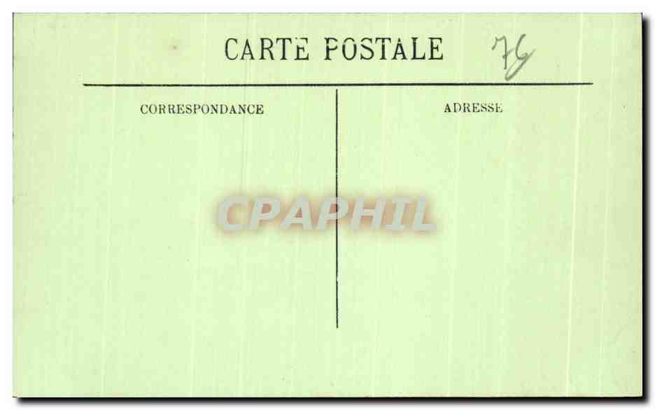 CPA Rouen Vue generale des Quais Prise du Transbordeur Bateaux — Verso