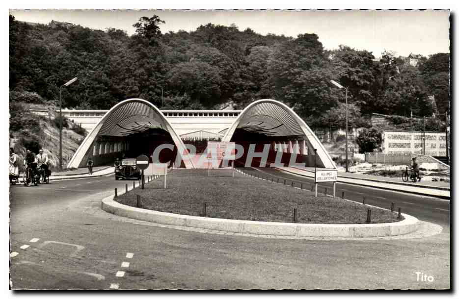 CPA Le Havre Tunnel Jenner Sortie Sud