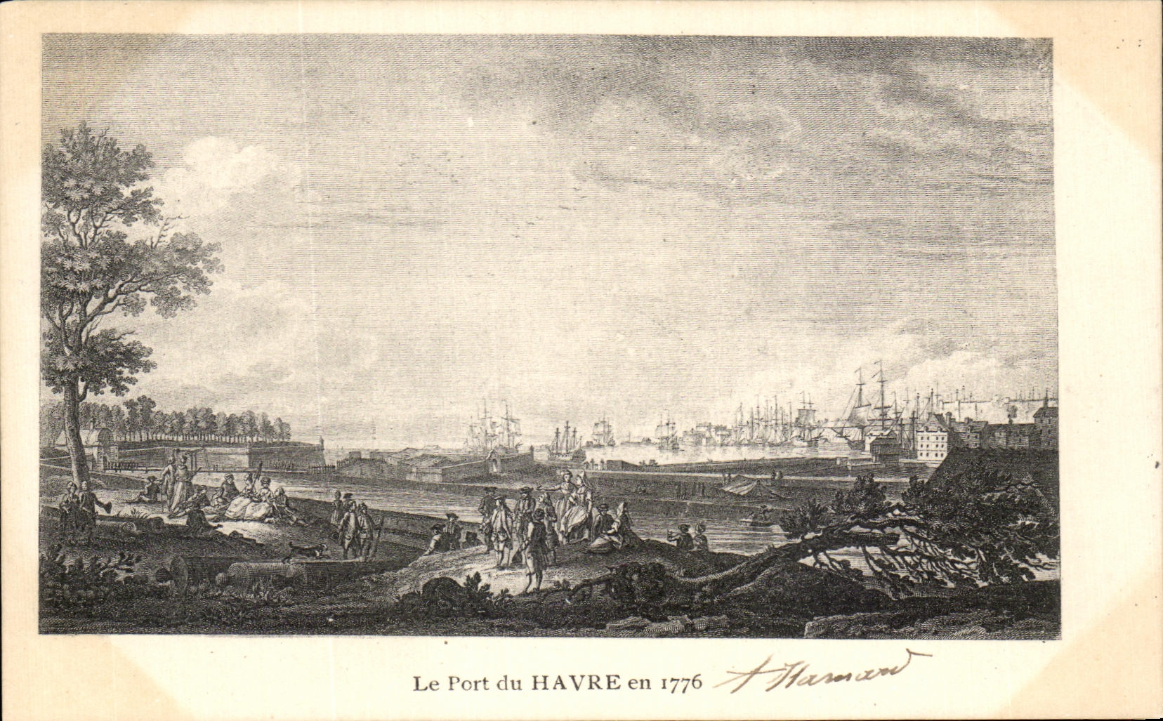CPA Le Havre Le Port en 1776