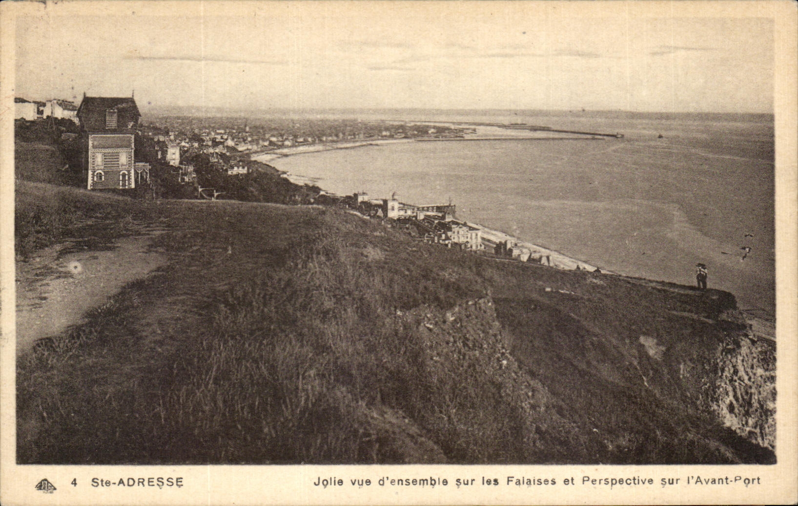 CPA Ste Adresse Jolie d ensemble sur les Falaises