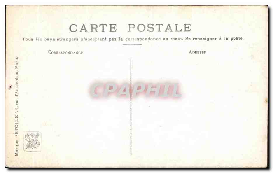 CPA Femme nue erotique Salon Carl V Stetten La Favorite — Rückseite
