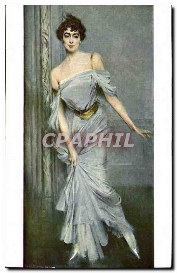 CPA Femme Boldini Portrait