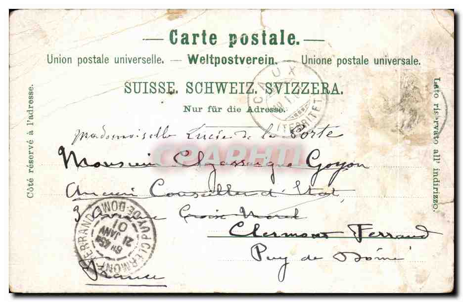 CPA Grp Hotel de Caux S/ Montreux Suisse — Reverso